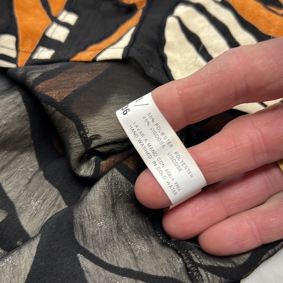 Sita Murt Mila Knit Feelings Raw Edge Patchwork Detail Size 36/US Small - Picture 11 of 12